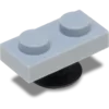 4Lw Açık Gri Karo 1X2 Jibbitz Süsleri