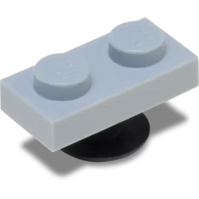 4Lw Açık Gri Karo 1X2 Jibbitz Süsleri