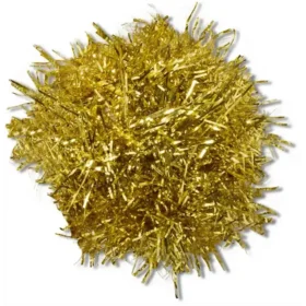 Altın Tinsel Ponpon Jibbitz Süsleri