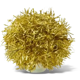 Altın Tinsel Ponpon Jibbitz Süsleri