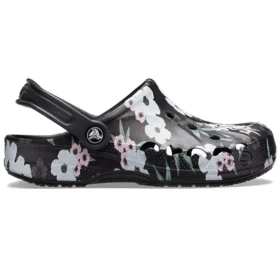 Baya Baskılı Sabolar “Tropical Floral Black”