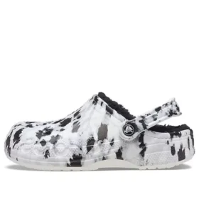 Baya Lined Clog Polar Astarlı Unisex Beyaz Gri Ev Terlikleri “Beyaz Gri”