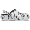 Baya Lined Clog Polar Astarlı Unisex Beyaz Gri Ev Terlikleri “Beyaz Gri”
