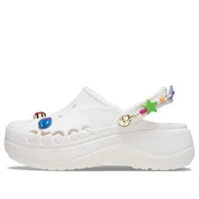 Baya Midsummer Platform Clog “Beyaz Pembe”
