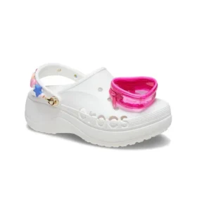 Baya Midsummer Platform Clog “Beyaz Pembe”