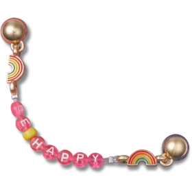 Be Happy Chain Jibbitz Süsleri