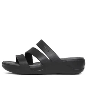 Boca Strappy Wedge Sandaletler “Black”