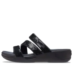 Boca Strappy Wedge Sandaletler “Siyah”