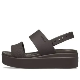 Brooklyn Croco Low Espresso Sandalet “Kahverengi”