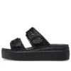 Brooklyn Croco Shine Buckle “Siyah”