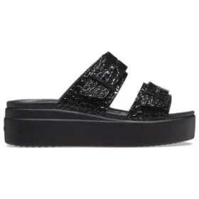 Brooklyn Croco Shine Buckle “Siyah”