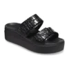 Brooklyn Croco Shine Buckle “Siyah”
