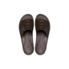 Brooklyn Croco Shine Slide Sandaletler “Espresso”