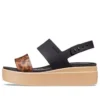 Brooklyn Low Wedge “Siyah Kahverengi”