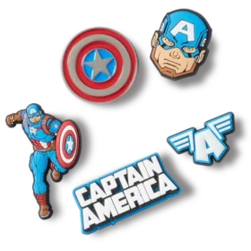 Captain America 5’li Paket Jibbitz Süsleri