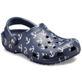 Classic Clog Baskılı Sandaletler Koyu Mavi