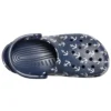 Classic Clog Baskılı Sandaletler Koyu Mavi