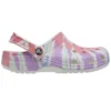 Classic Clog Desenli Crocs Düz Topuklu Spor Renkli Mavi Sandaletler