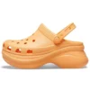 Classic Clog Retro Crocs Kalın Tabanlı Turuncu Küçük Balina Sandaletleri