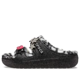 Classic Cozzzy Disco Glitter Sandaletler “Siyah”