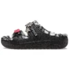 Classic Cozzzy Disco Glitter Sandaletler “Siyah”