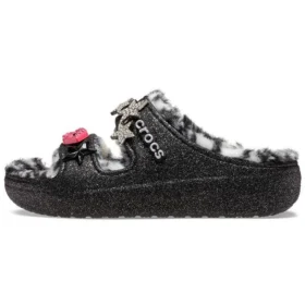 Classic Cozzzy Disco Glitter Sandaletler “Siyah”