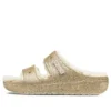 Classic Cozzzy Glitter Sandaletler “Multi Gold”