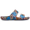 Classic Crocs Retro Çiçek Desenli Sandaletler “Blue Multi”