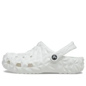 Classic Geometric Clog “Beyaz”