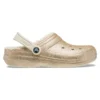 Classic Glitter Lined Clogs “Altın Beyaz”