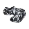 Classic Lined Clog Açık Hava Sandaletleri “Marbled Beyaz Siyah”
