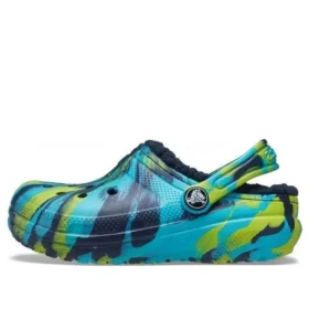 Classic Lined Marbled Clog “Mavi Tie-Dye”