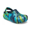Classic Lined Marbled Clog “Mavi Tie-Dye”