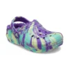 Classic Lined Marbled Clog “Neon Mor Çok Renkli”