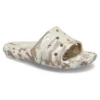 Classic Marbled Sandalet “White Brown”