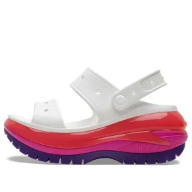 Classic Mega Crush Sandal “Beyaz Kırmızı Mor”