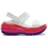 Classic Mega Crush Sandal “Beyaz Kırmızı Mor”