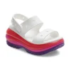 Classic Mega Crush Sandal “Beyaz Kırmızı Mor”