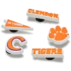 Clemson Üniversitesi 5’li Paket Jibbitz™ Süsleri