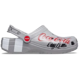 Coca-Cola x Crocs Crossover Light X Açık Hava Düz Ayakkabı Günlük Spor Unisex Gri Sandaletler