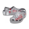 Coca-Cola x Crocs Crossover Light X Açık Hava Düz Ayakkabı Günlük Spor Unisex Gri Sandaletler