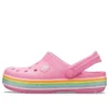 Crocband Gökkuşağı Glitter Sabolar “Pembe”
