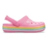 Crocband Gökkuşağı Glitter Sabolar “Pembe”
