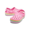 Crocband Gökkuşağı Glitter Sabolar “Pembe”