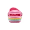 Crocband Gökkuşağı Glitter Sabolar “Pembe”