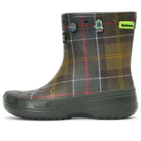 Crocs x Barbour Klasik Botlar “Zeytin Yeşili Ekose”