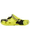 Crocs x MCM Kamuflaj Desenli Sabolar “Neon Sarı”