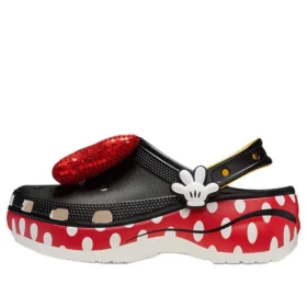 Crocs x Minnie Mouse Classic Platform Clog “Siyah Kırmızı Beyaz”