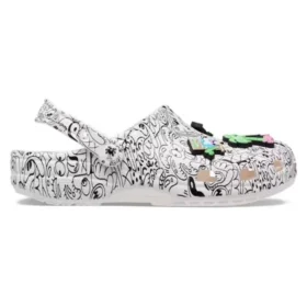Crocs x Steven Harrington Classic Clog “Quickstrike – Beyaz Siyah”
