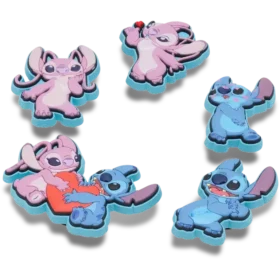 Disney Stitch & Angel 5’li Paket Jibbitz Ayakkabı Süsleri